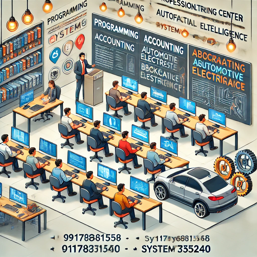 DALL·E 2025 03 01 15.26.14 A professional training center with students attending various technical courses. The image should depict a modern classroom setting with students lea